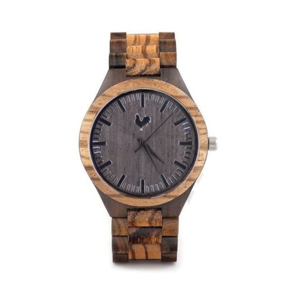 The White Rooster Other - Buckeye Wood Watch White Rooster Groom Father Gift Minimalist Neutral Preppy New